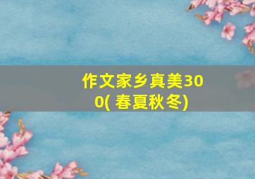 作文家乡真美300( 春夏秋冬)